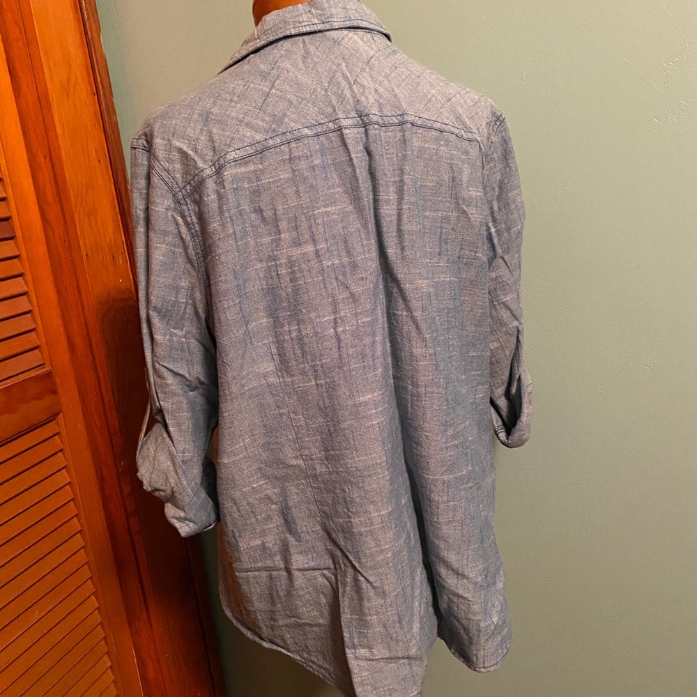 Denim Mossimo Button Down - Picture 3 of 4